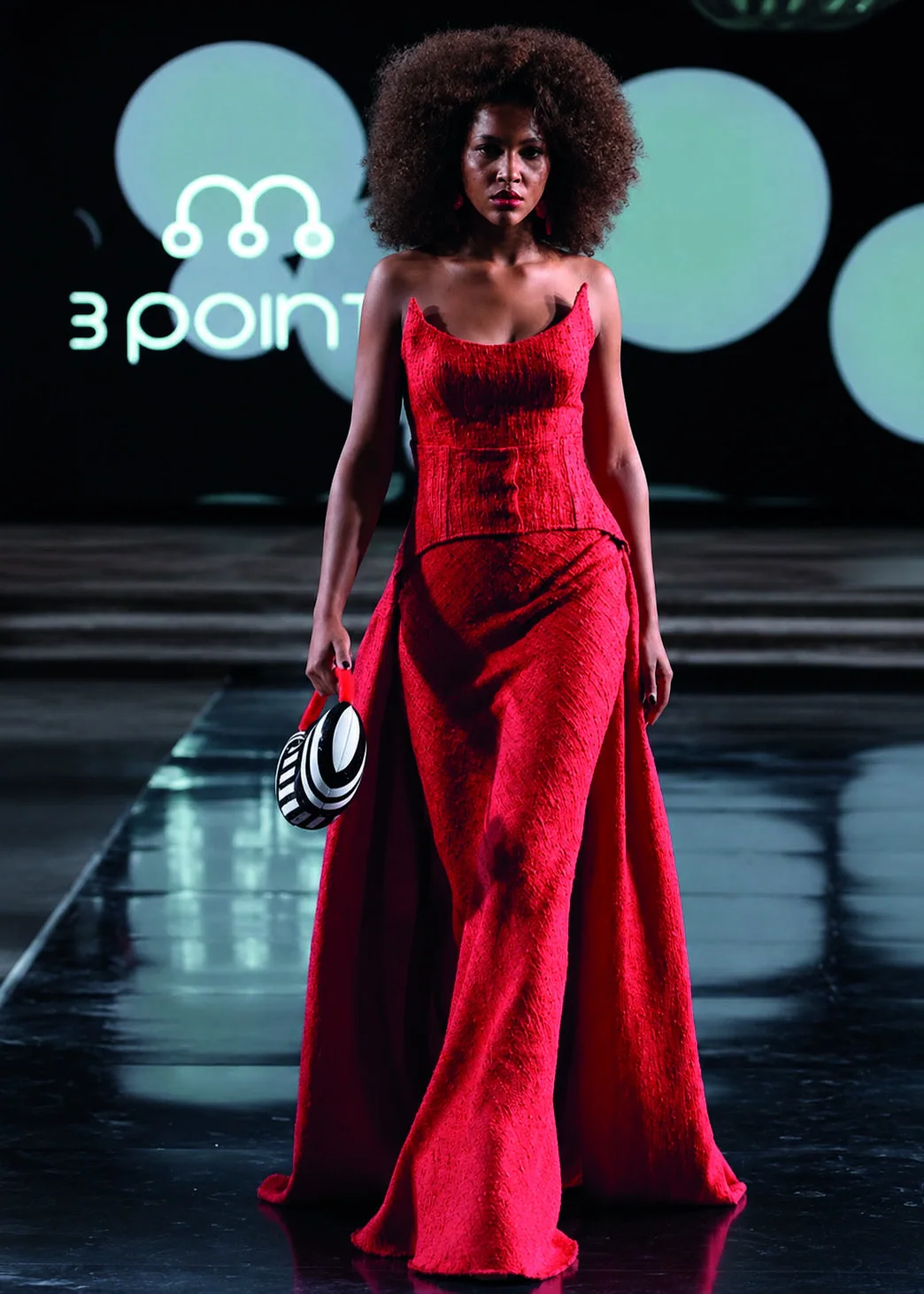 Robe rouge Maison 3 Points sur le podium